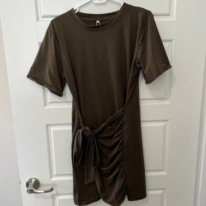 Dark Sage Halara Wrap Dress  Size XL